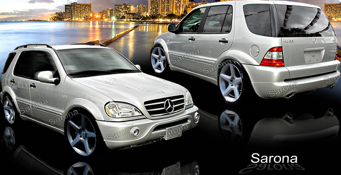 Custom Mercedes ML  SUV/SAV/Crossover Body Kit (1998 - 2005) - $1985.00 (Manufacturer Sarona, Part #MB-027-KT)